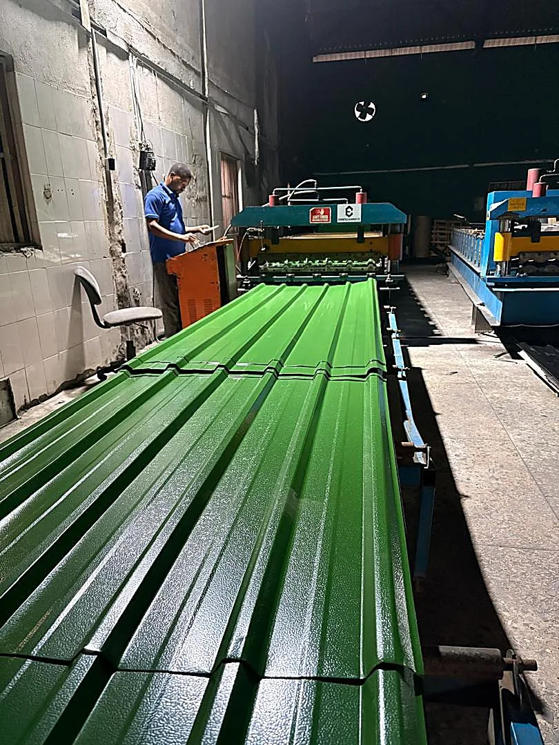 Evermetal aluminium roofing sheet roll-forming manufacturing line in Port Harcourt